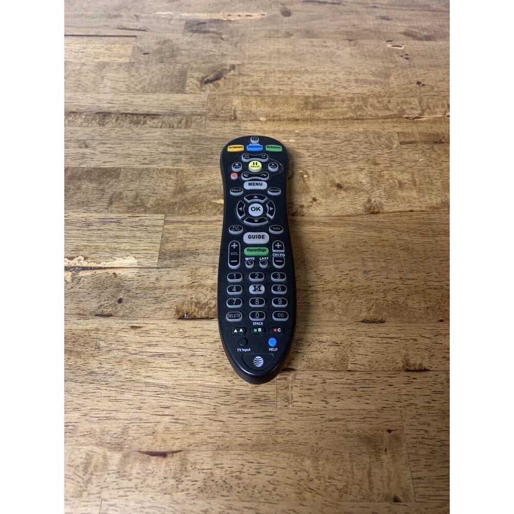 Replacement AT&T U-Verse S30-S1B Remote Control Backlit Black TESTED